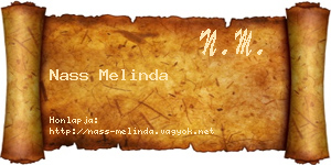 Nass Melinda névjegykártya